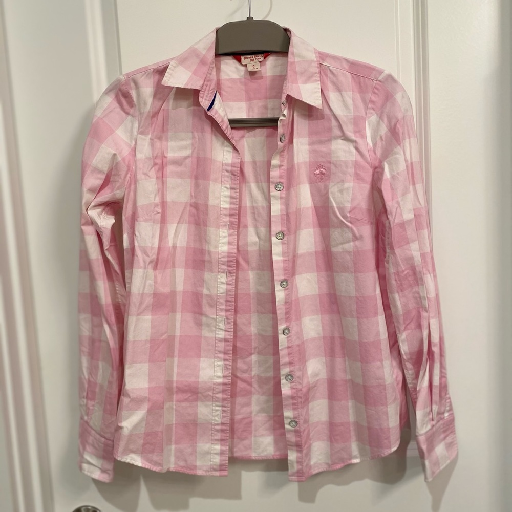 Brooks Brothers Women’s Pink Button Up Size 0